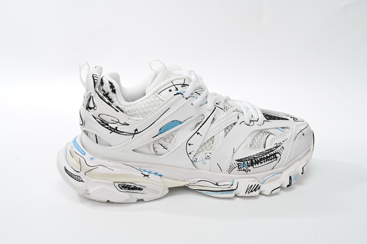 Balenciaga Track Black Graffiti Art 542436 W3SRA 9014