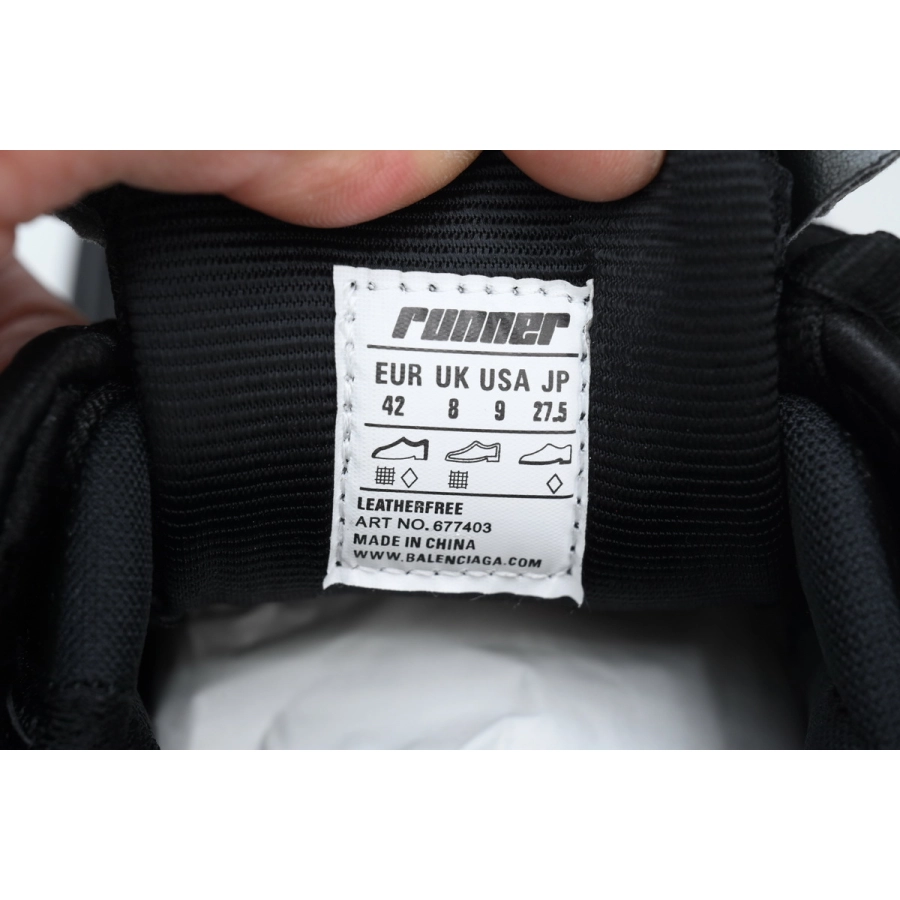 Balenciaga Runner Black And Red Characters