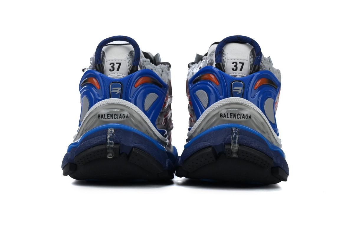 Balenciaga Runner Sneakers Multicolor Grey Blue Red Black 677403 W3RB6 1264