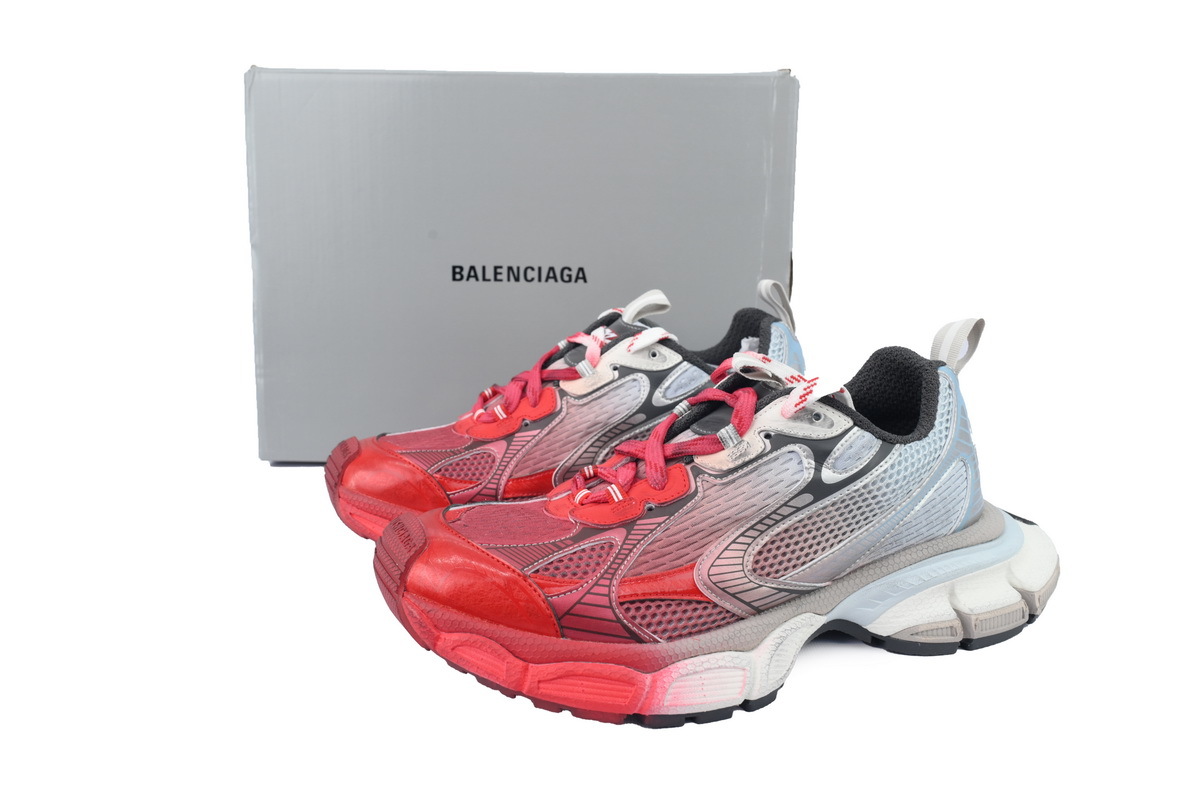 Balenciaga 3XL White Blue Red Paint Spray 734734 W3XTS 9461