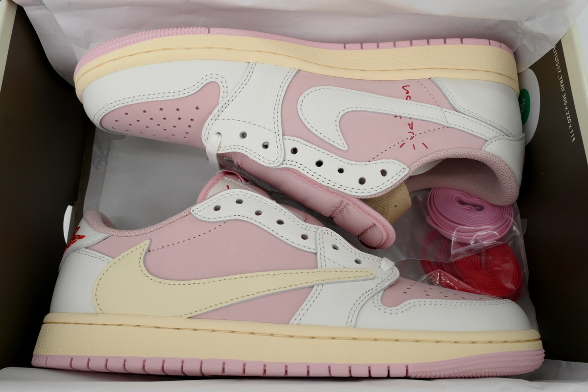 APEX Travis Scott x Air Jordan 1 Low OG White Pink DM7866-600