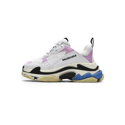 Balenciaga Triple S White Pink Blue 524039 W09ON 8866 01