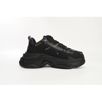 Balenciaga Triple S Allover Logo Multicolor Black 524039 W2FA1 1210 02