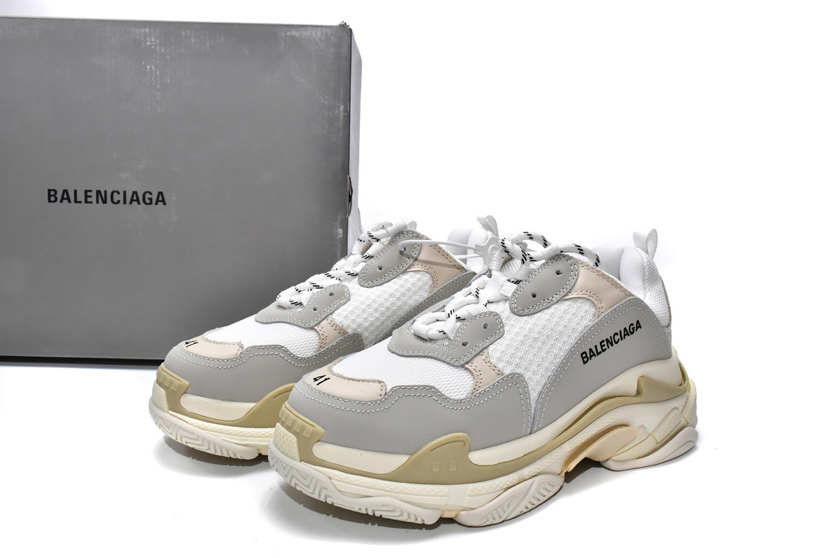 Balenciaga Triple S White Grey Vanilla 534217 W09E1 9000 