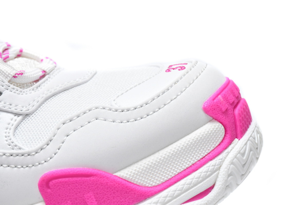 Balenciaga Triple S White Pink / Neon Pink 536737 W2CA3 3890