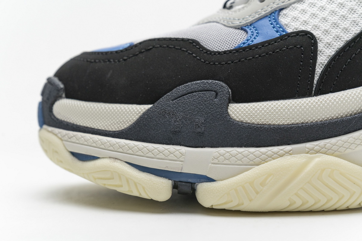 Balenciaga Triple S Black Grey Blue 541624 W06E2 7080