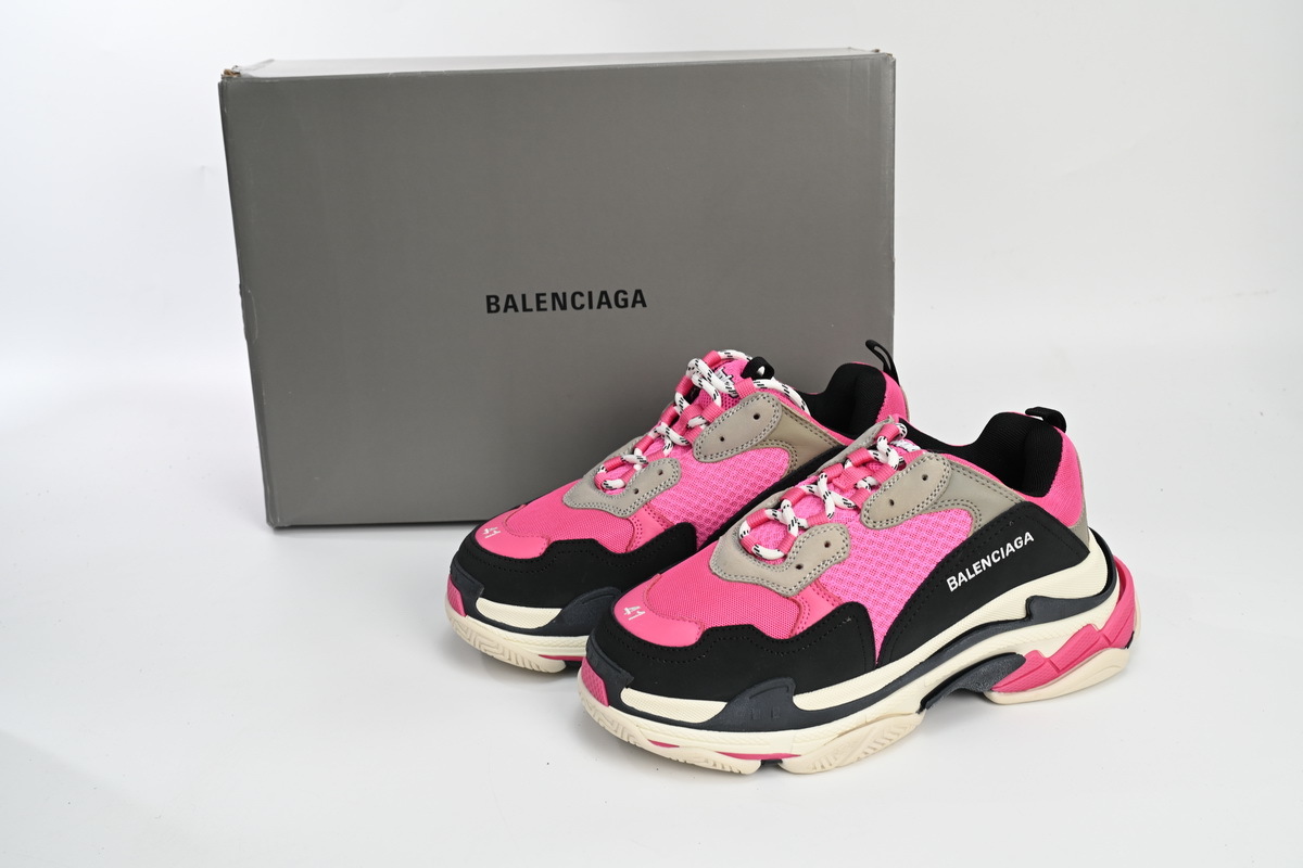 Balenciaga Triple S Pink Black Grey 541624 W09E1 1708