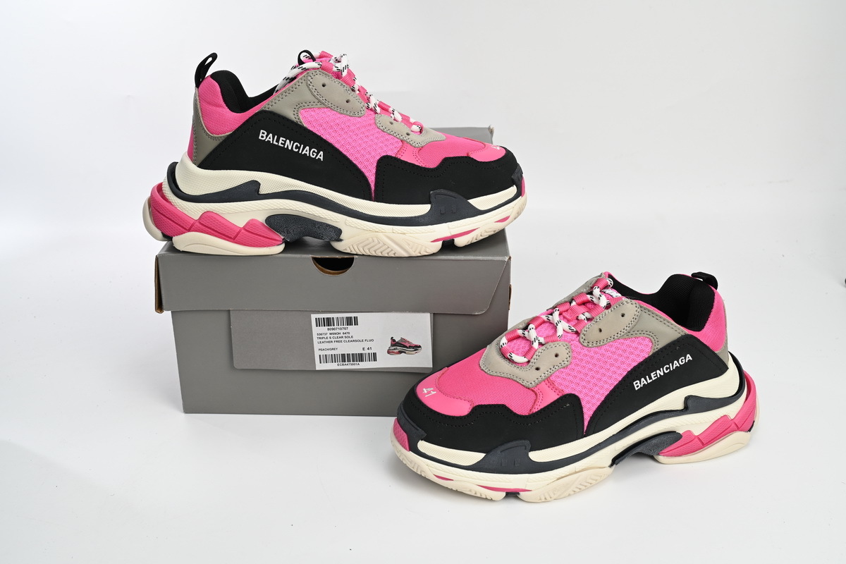 Balenciaga Triple S Pink Black Grey 541624 W09E1 1708