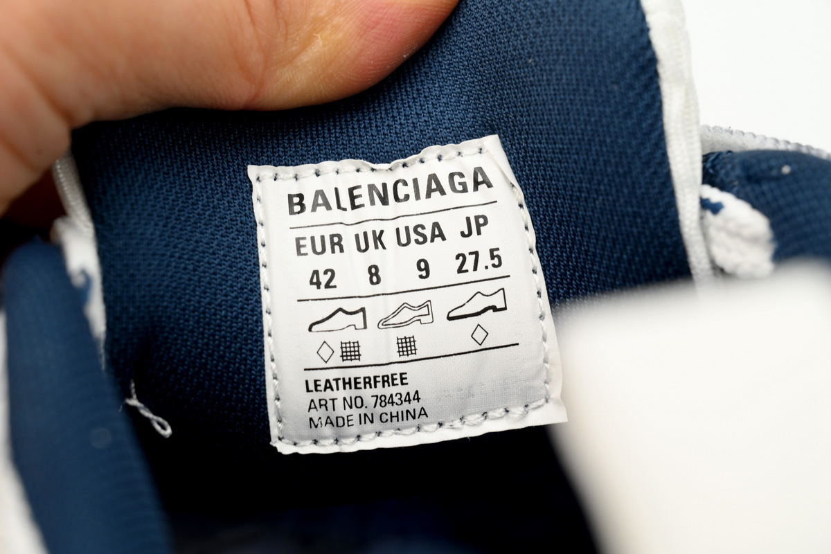 Balenciaga 10XL White Silver Navy 784342 W2MV2 1219