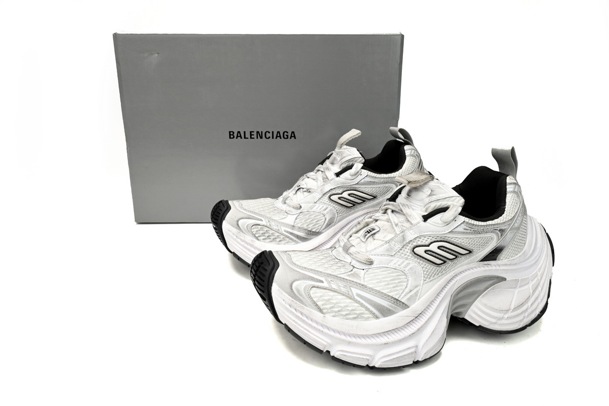 Balenciaga 10XL White Silver Black 784342 W2MV2 9110 