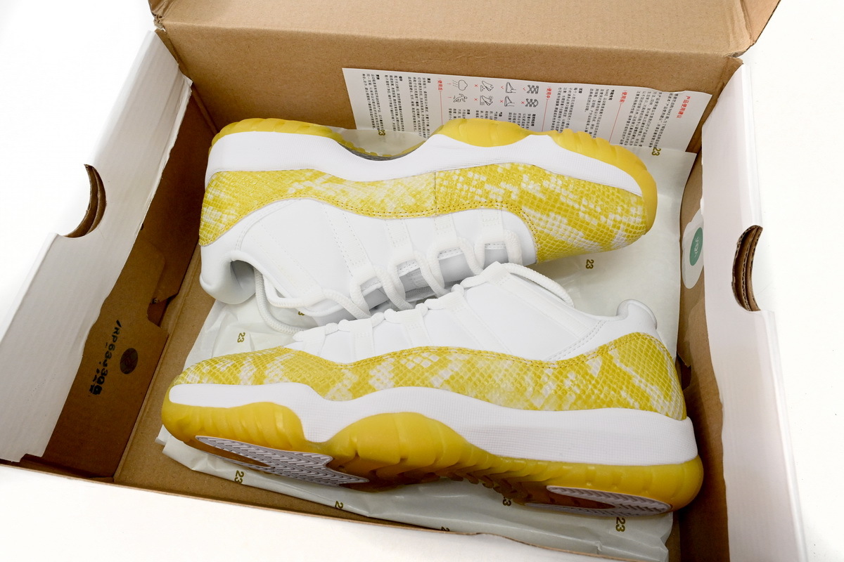 Air Jordan 11 Low WMNS “Yellow Snakeskin” AH7860-107