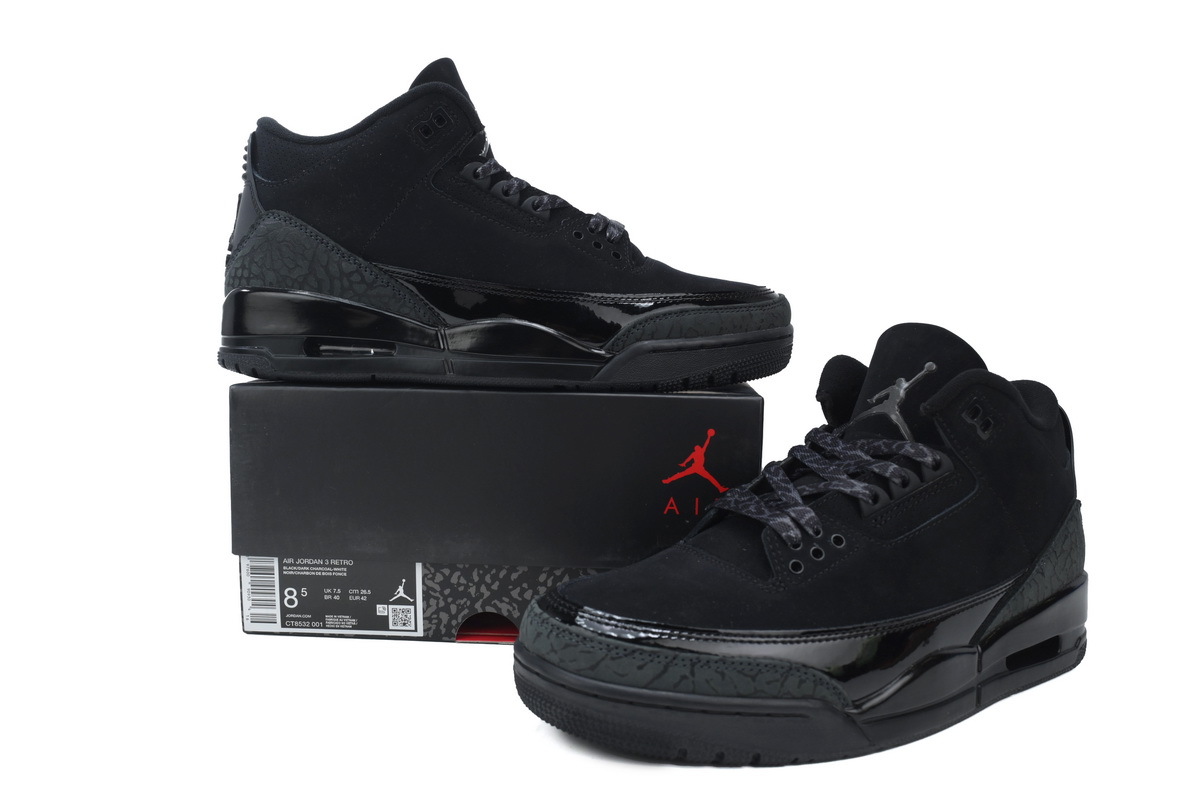 Air Jordan 3 Retro 'Black Cat' CT8532-001