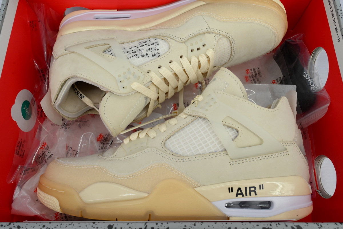 OFF White x Air Jordan 4 Sail CV9388-100