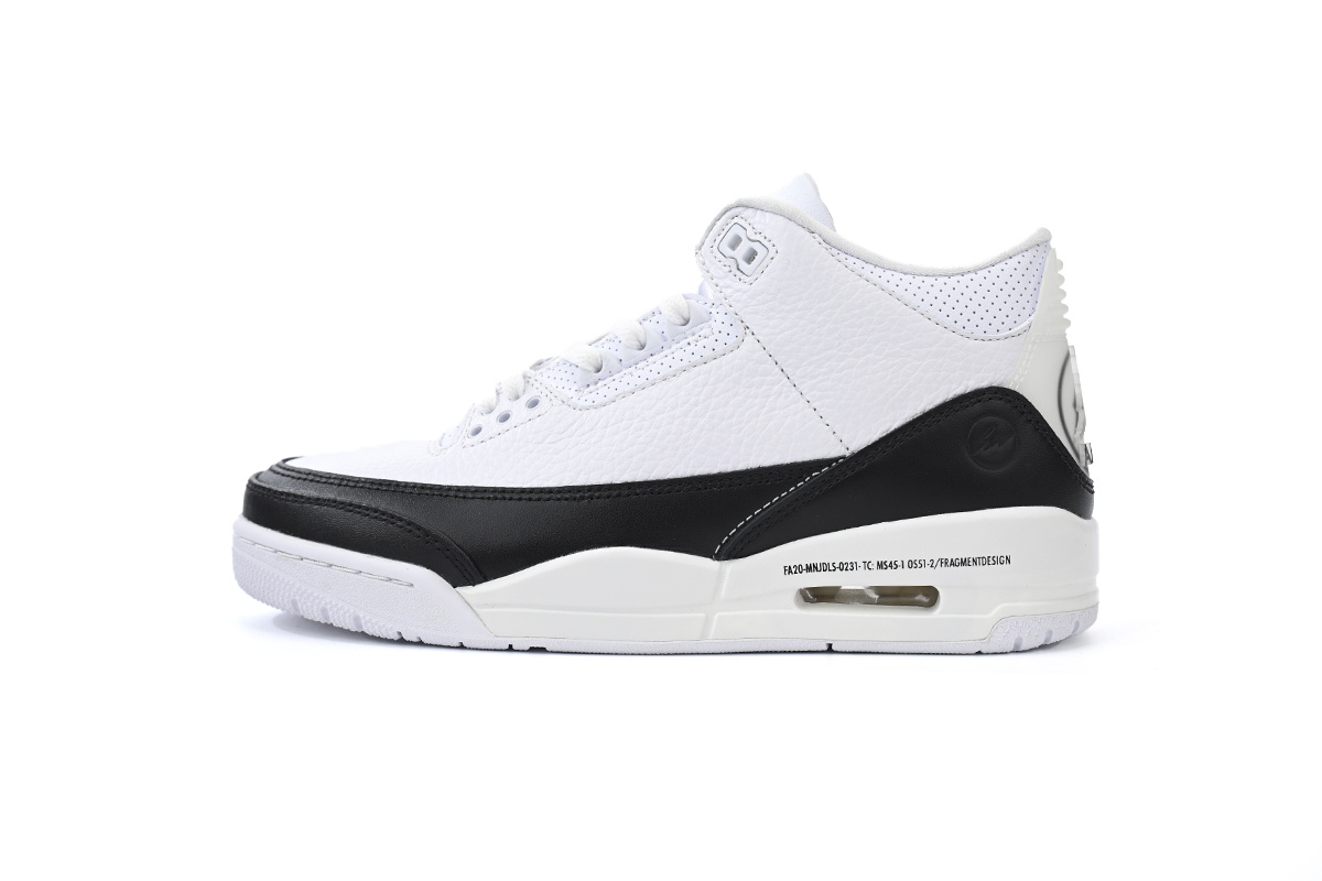 Fragment Design x Air Jordan 3 Black White DA3595-100
