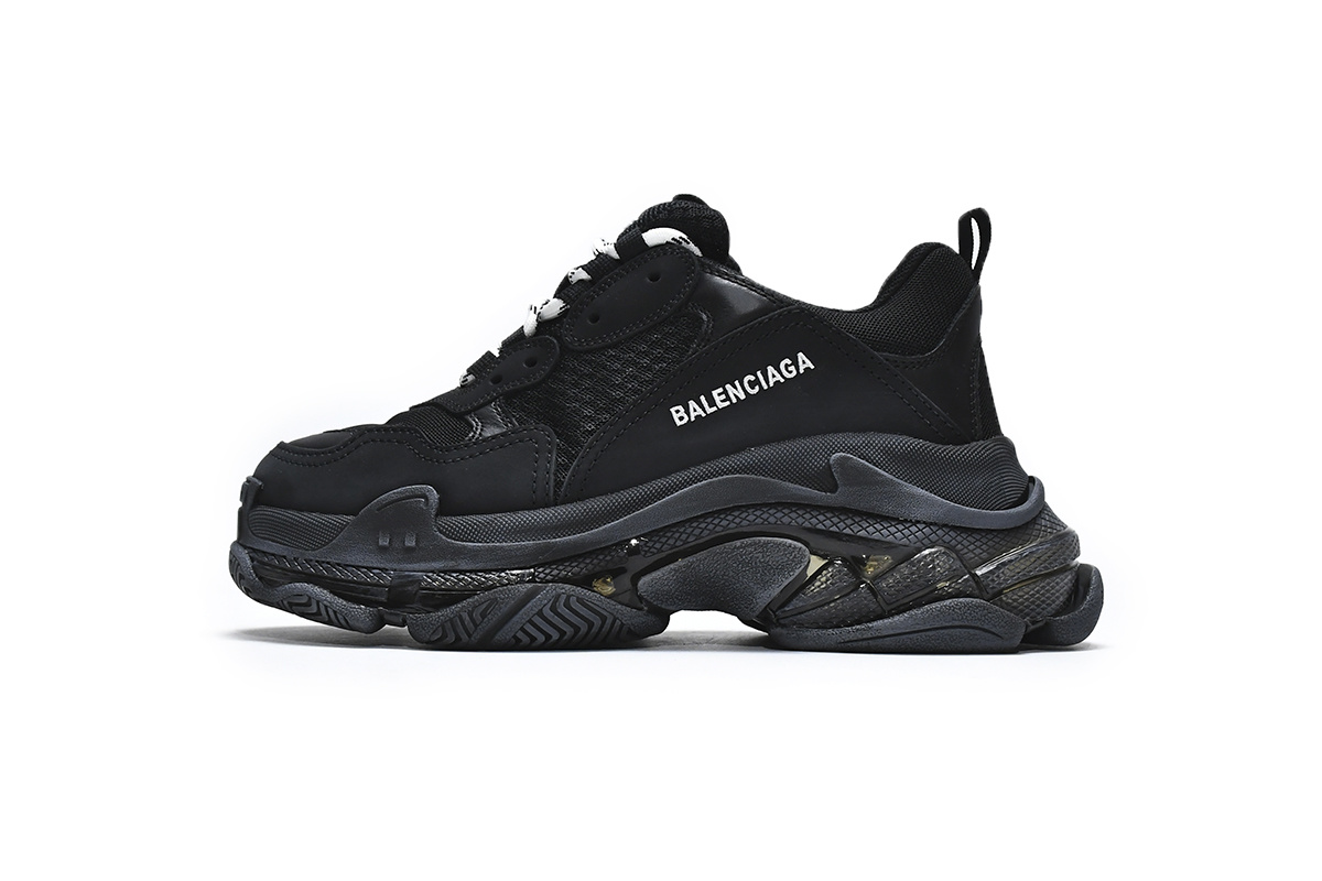 Balenciaga Triple S Black Clear Sole 541624 W09O1 1000