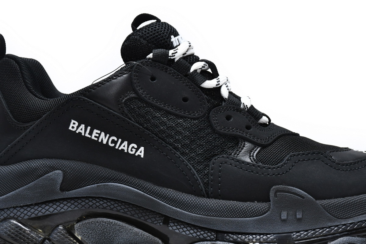 Balenciaga Triple S Black Clear Sole 541624 W09O1 1000
