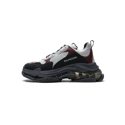 Balenciaga Triple S Burgundy Black Grey 541624 W09O1 2268 01