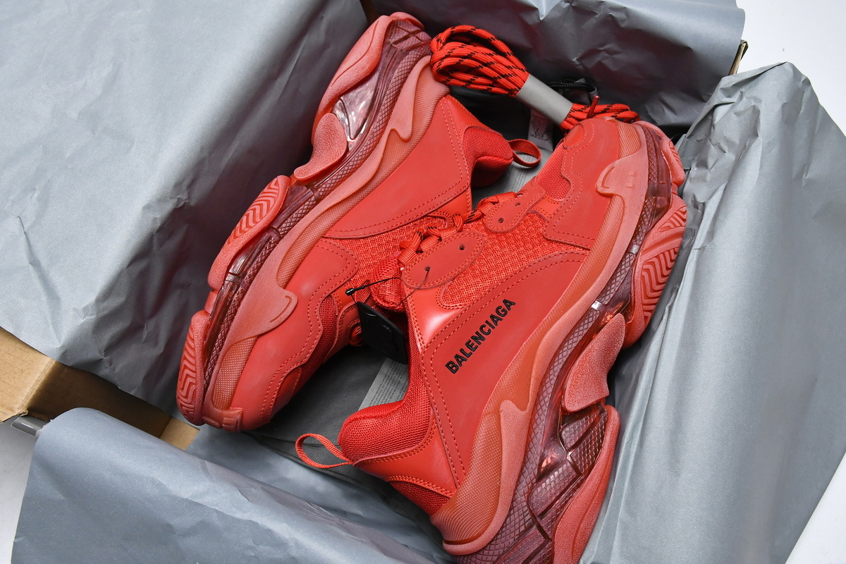 Balenciaga Triple S Red Clear Sole 541624 W09O1 6500