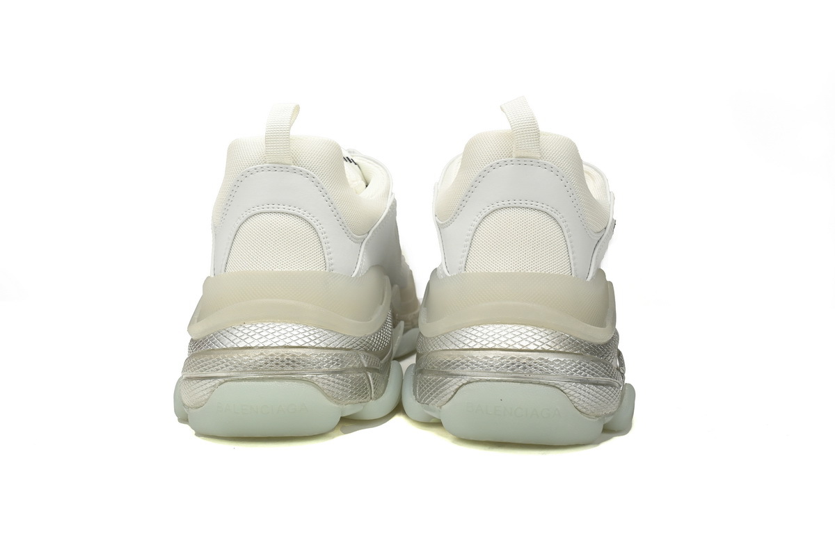 Balenciaga Triple S White Clear Sole 541624 W2FB2 9001