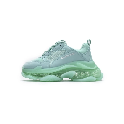 Balenciaga Triple S Mint Green Clear Sole 544351 W2GA1 4500 01