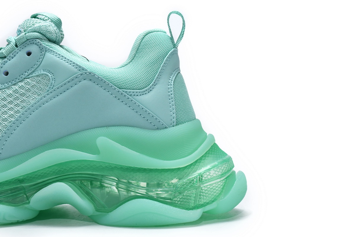 Balenciaga Triple S Mint Green Clear Sole 544351 W2GA1 4500