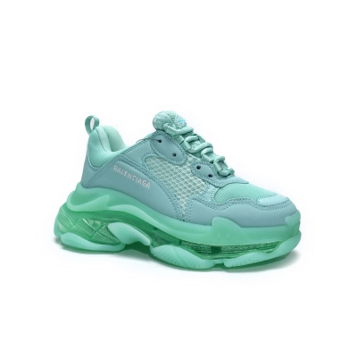 Balenciaga Triple S Mint Green Clear Sole 544351 W2GA1 4500 02