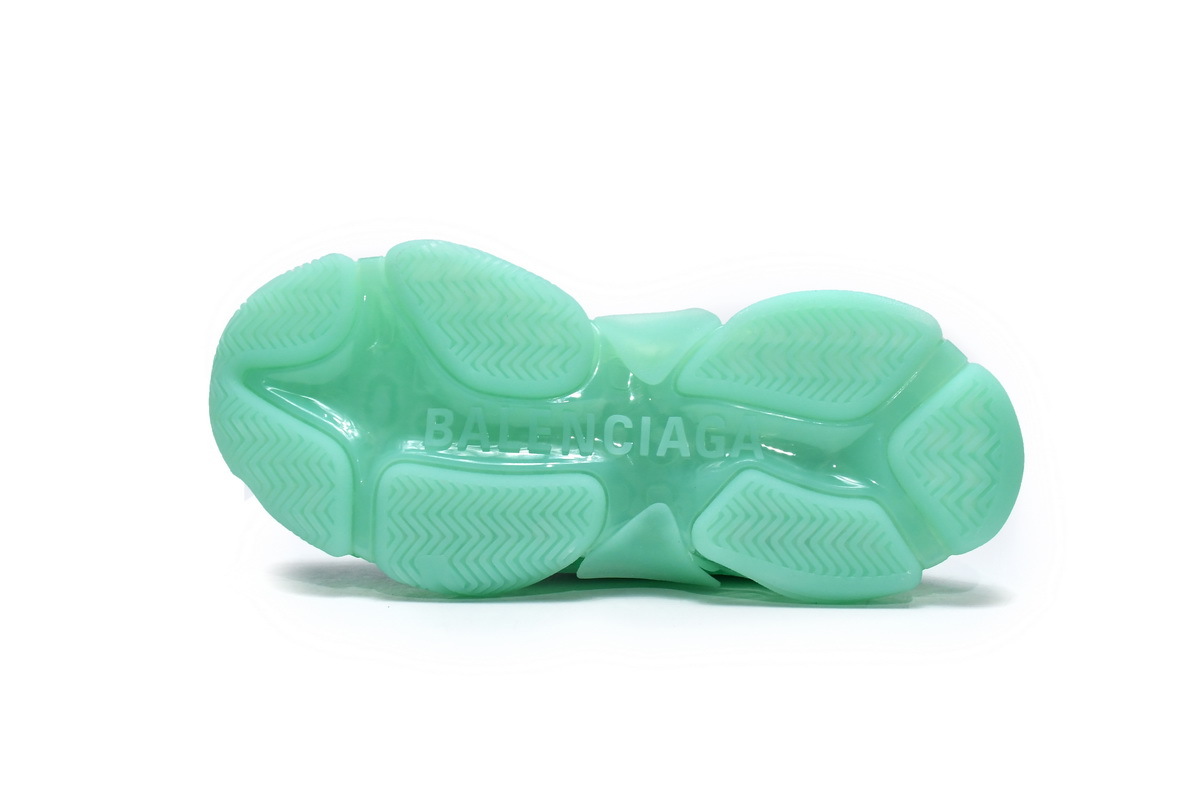 Balenciaga Triple S Mint Green Clear Sole 544351 W2GA1 4500