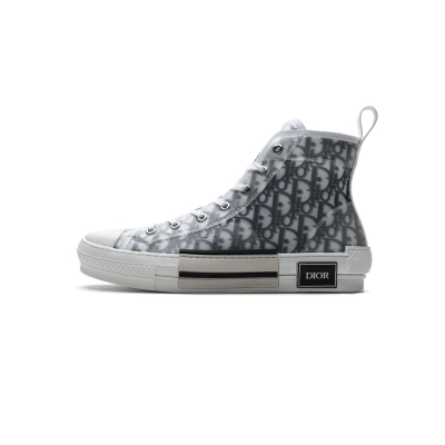 Dior B23 High Dior Oblique White Black 01