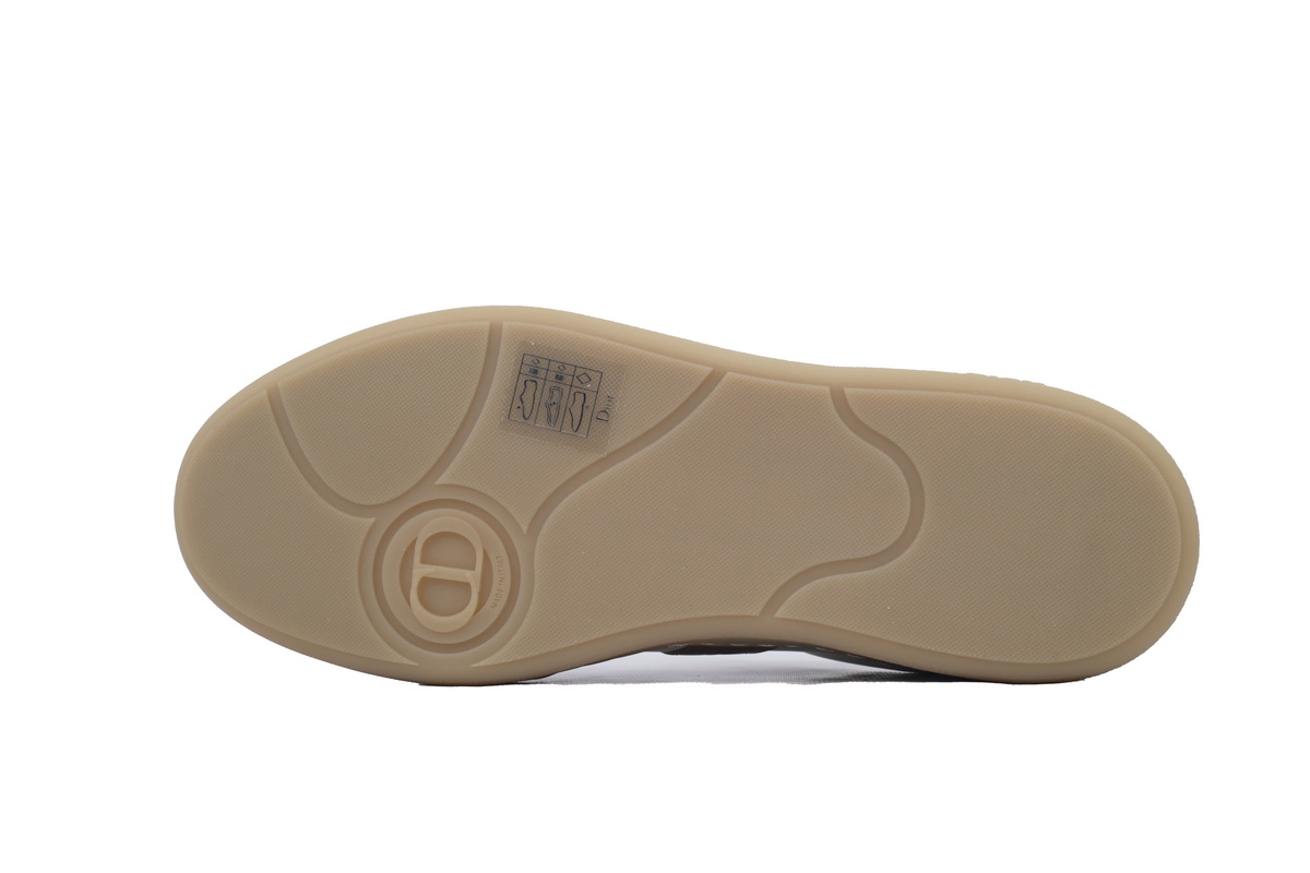 Dior B01 Matchpoint Sneaker White Cognac Smooth Calfskin with Gum Sole