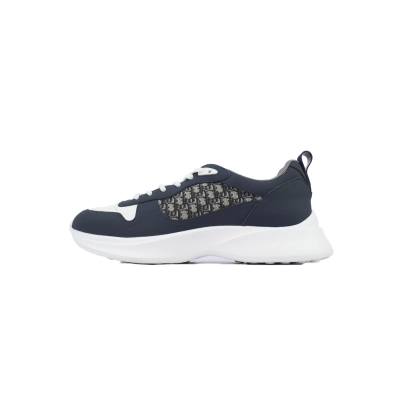 Dior B25 Runner Sneaker Navy Blue Oblique 01