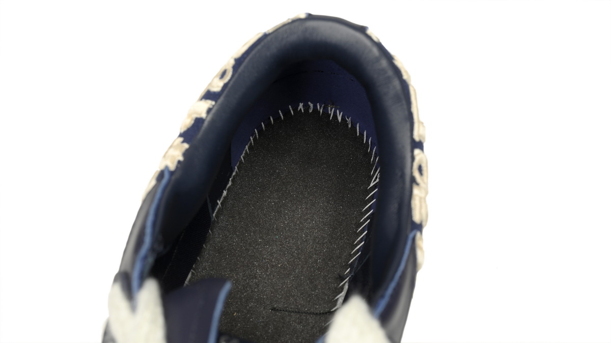 Dior B33 Navy Blue Smooth Calfskin Oblique Raised Embroidery