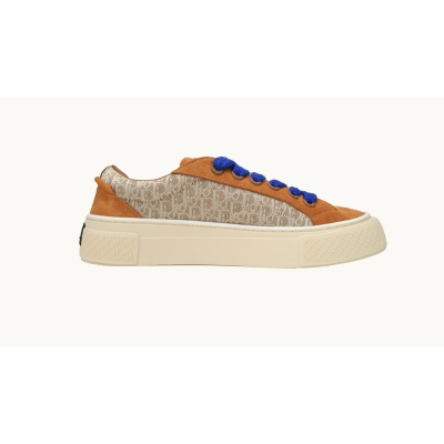 Dior B33 Beige Oblique & Burgundy Suede 02