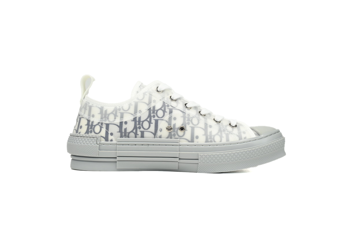 Dior B23 Low Dior Oblique  White Grey