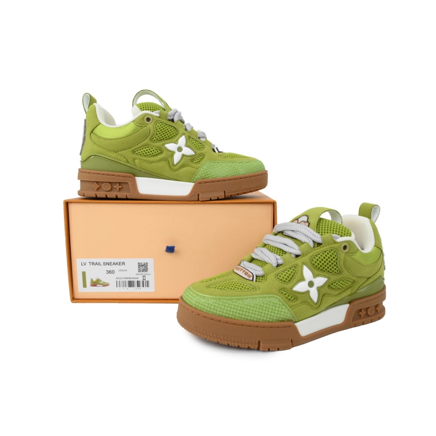 Louis Vuitton Skate Green White