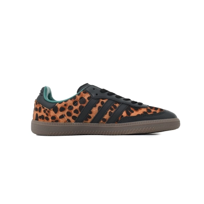 adidas Originals Samba OG Core Black / Leopard / Green JI2735 02