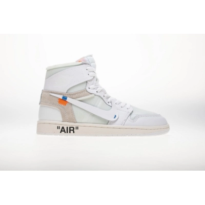 APEX Off-White x Air Jordan 1 Retro High OG  White   AQ0818-100 02