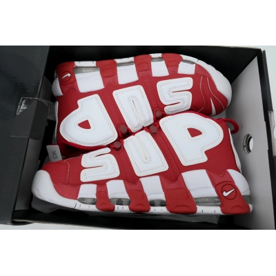 902290-600 Supreme x Nike Air More Uptempo 'Red' 02