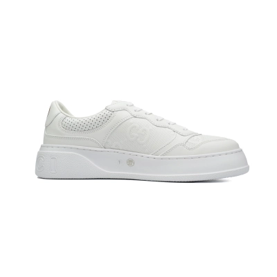 Gucci GG Embossed Leather Sneaker White   675840 1XL10 9014 / 676092 1XL10 9014 02