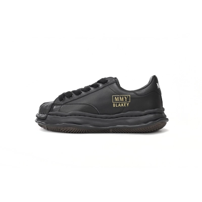 Maison Mihara Yasuhiro Blakey OG Sole Leather Low Triple Black  A08FW703-BLK 01