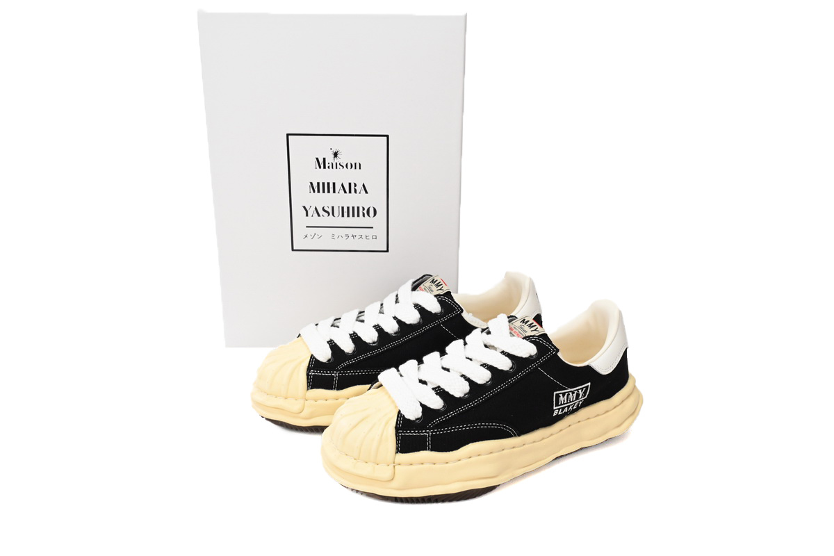 Maison Mihara Yasuhiro Blakey OG Sole Canvas Low Black Vintage Sole  A06FW702-YEL