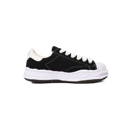 Maison Mihara Yasuhiro Blakey OG Sole Canvas Low Black White   A06FW702-BLK 02