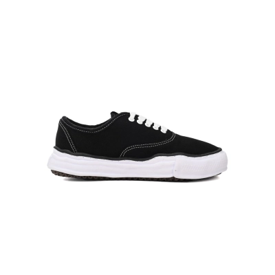 Maison Mihara Yasuhiro Baker OG Sole Canvas Low Top Sneakers Black A01FW717 02