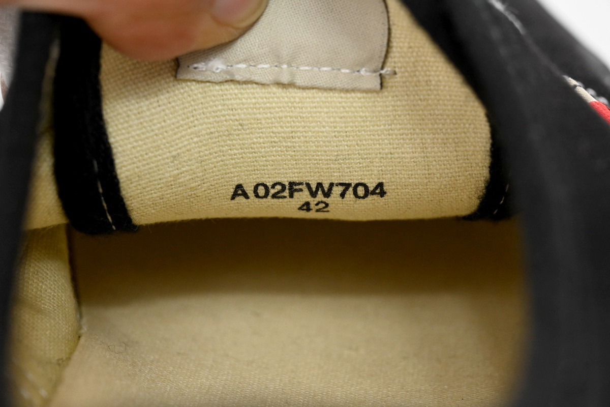 Maison Mihara Yasuhiro Baker OG Sole Canvas Low Top Sneakers Black A01FW717