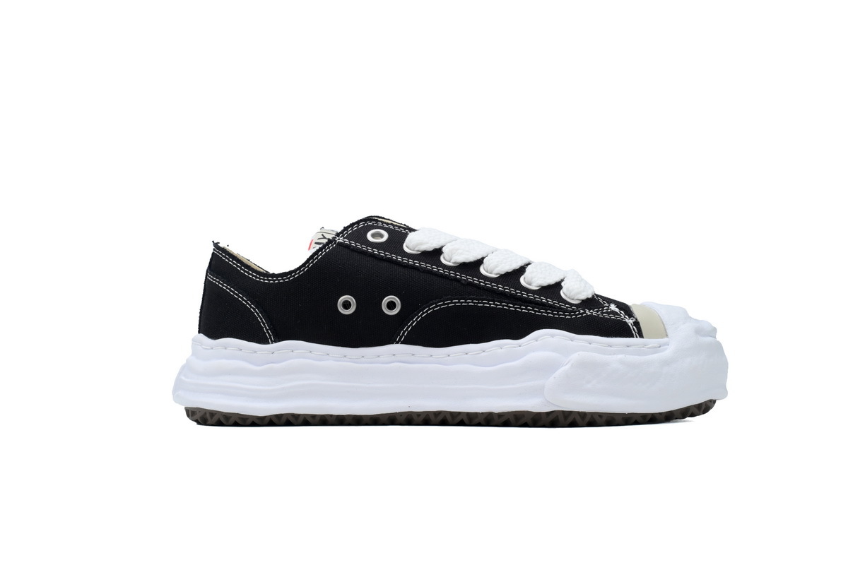 Maison Mihara Yasuhiro Hank OG Sole Canvas Low Black White  A05FW702-BLK