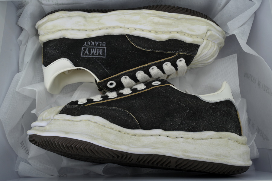 Maison Mihara Yasuhiro Blakey OG Sole Canvas Low Black Vintage Yellow Sole