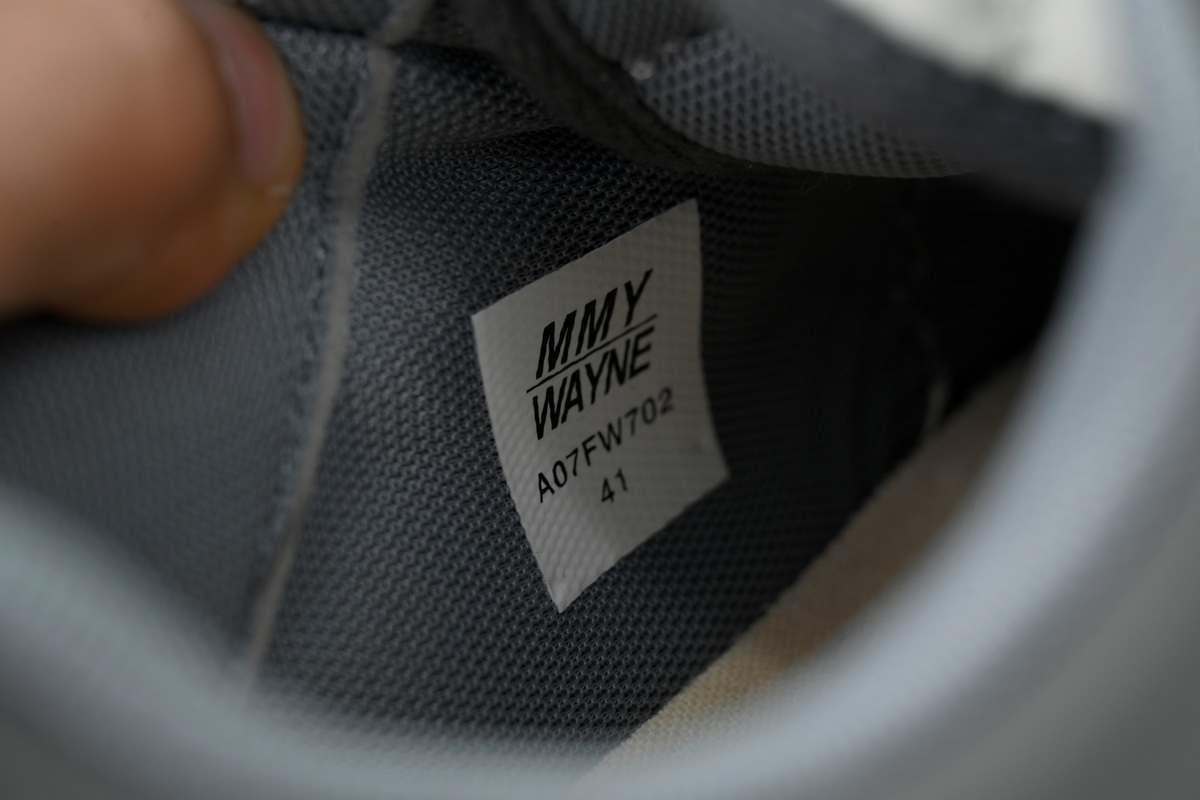 Maison Mihara Yasuhiro Wayne OG Sole Leather Low Grey White  A07FW702-GRY