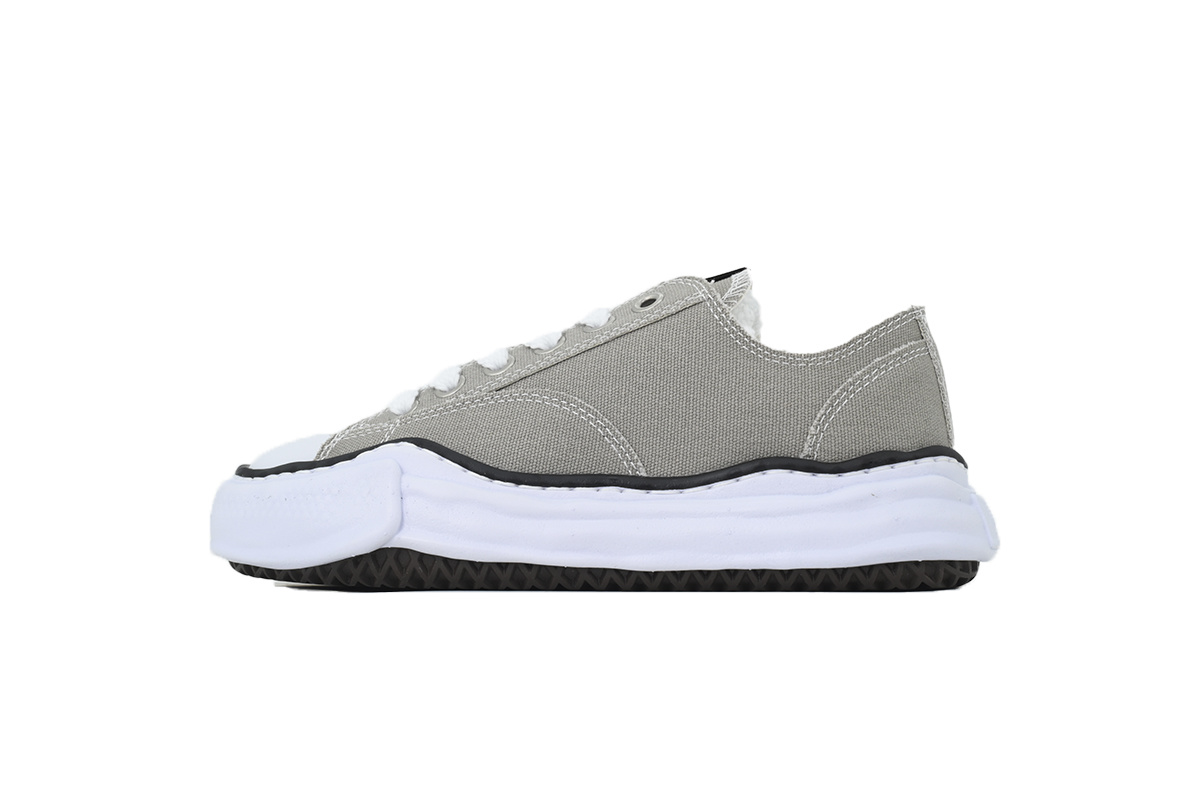 Maison Mihara Yasuhiro Peterson OG Sole Canvas Low Grey White Black Piping  A01FW702-GRY