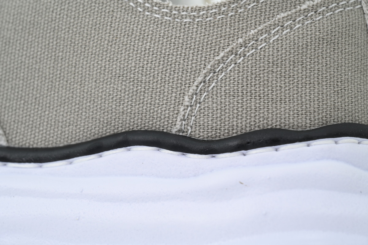 Maison Mihara Yasuhiro Peterson OG Sole Canvas Low Grey White Black Piping  A01FW702-GRY