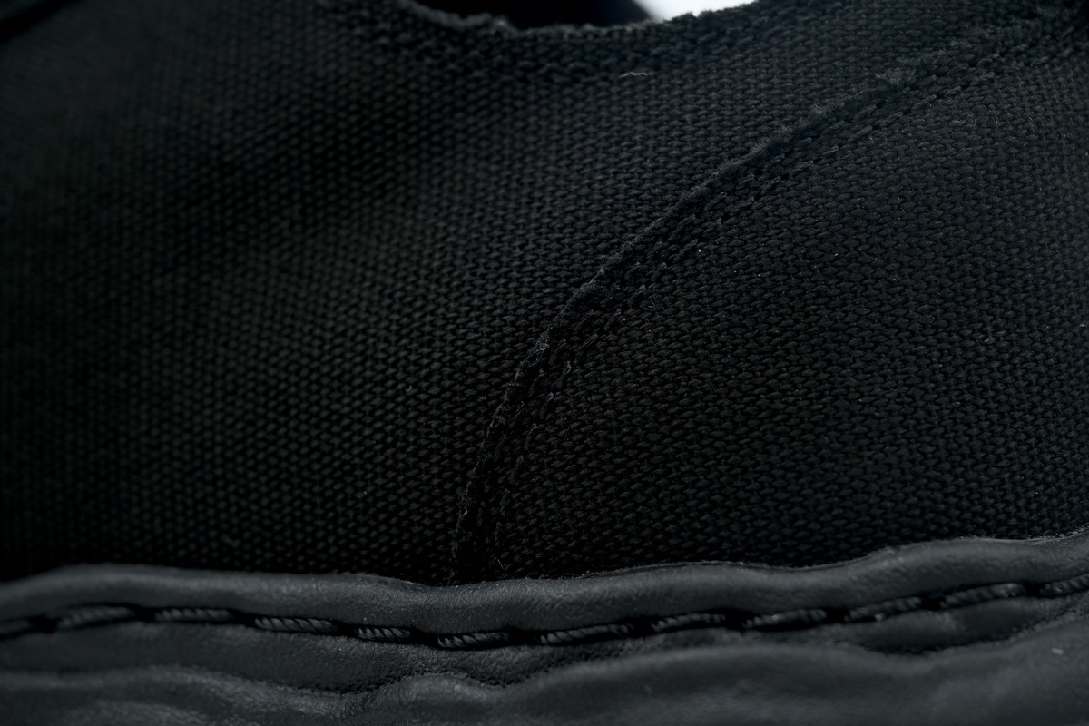 Maison Mihara Yasuhiro Peterson OG Sole Canvas Low Triple Black  A01FW702-BLK