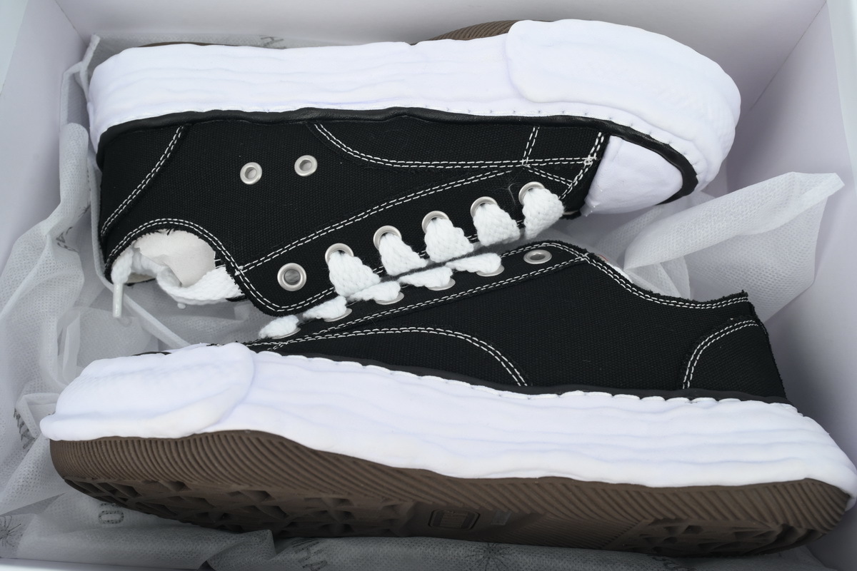 Maison Mihara Yasuhiro Peterson 23 OG Sole Canvas Low Top Sneakers Black A11FW702